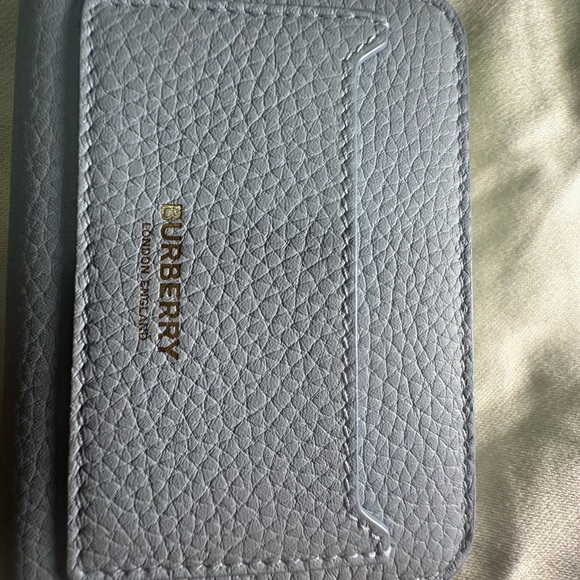 Burberry Blue Mini Zip Wallet - Picture 2 of 11